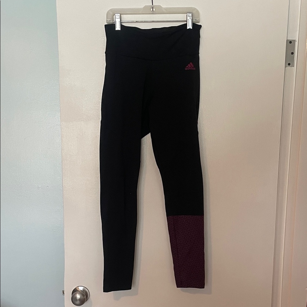 Adidas  Leggings Black with Pink Detail